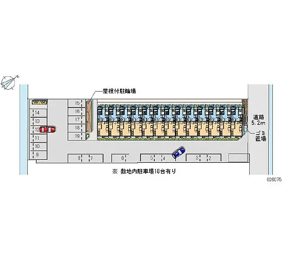 ★手数料０円★四日市市日永３丁目　月極駐車場（LP）